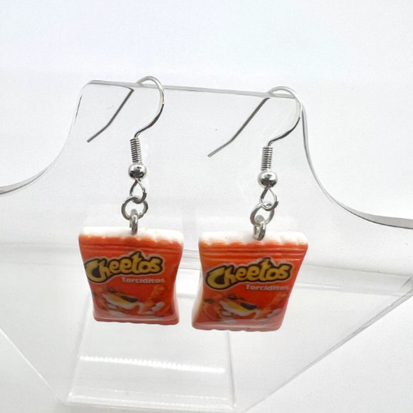 Cheetos Earrings - Chip Bag Earrings - Snack Earrings - Teacher Earrings - Picture 6 of 8